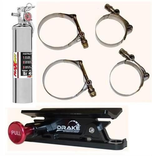 4wheel drive 2.5 lb. h3r maxout chrome fire extinguisher drake mounting 250cpkg