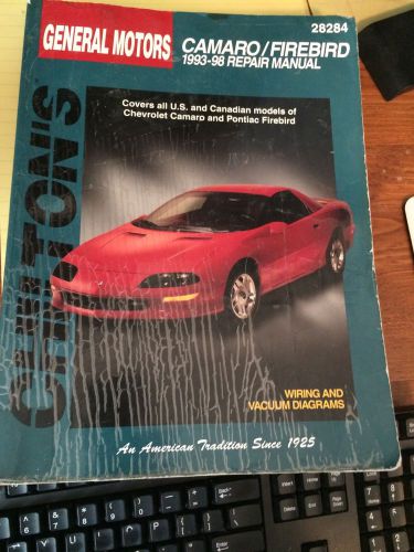 Chevrolet camaro,pontiac firebird 1993-98 repair manual