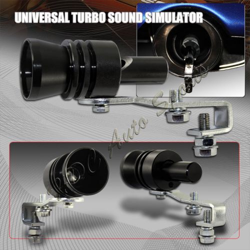 Xl-size black turbo sound exhaust blow off valve simulator whistler universal 1