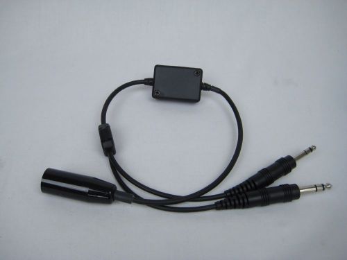 Military headset impedance adapter converts military to ga