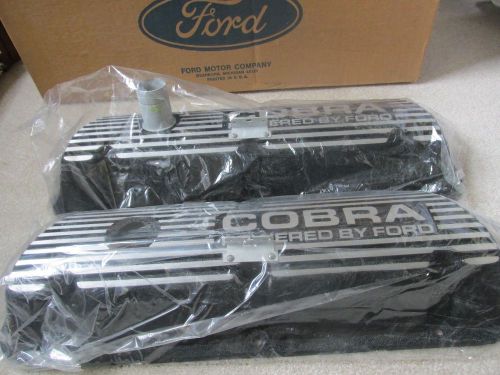 New nos cobra powered by ford valve covers shelby mustang 1964,65,66,67,68,69