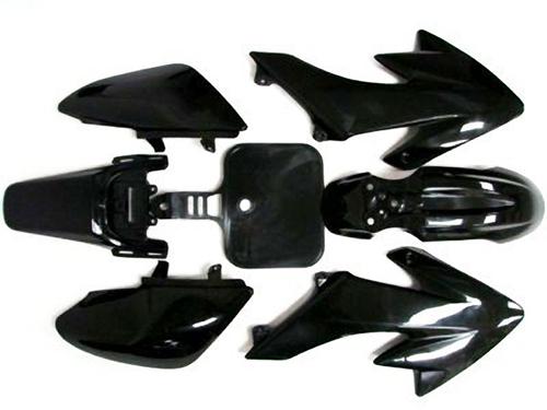 Black plastic fairing for honda crf xr 50 crf50 125 ssr sdg 107 pit bike fender