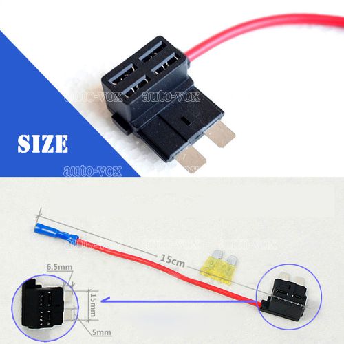 1 x add-a-circuit fuse adapter mini(atm, apm) blade fuse holder for truck car