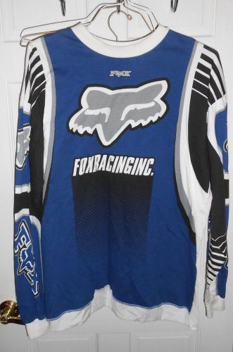 Fox racing dirt bike atv jersey off-road long sleeve riding shirt ~ men&#039;s l