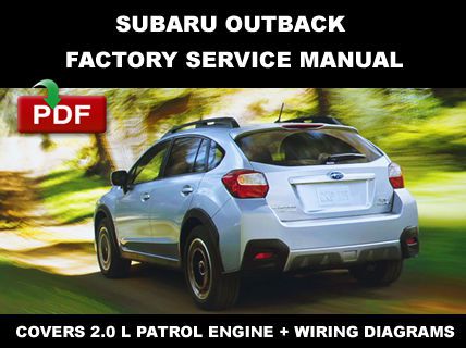 Subaru 2013 - 2014 xv crosstrek 2.0 l (h4do) factory service repair fsm manual