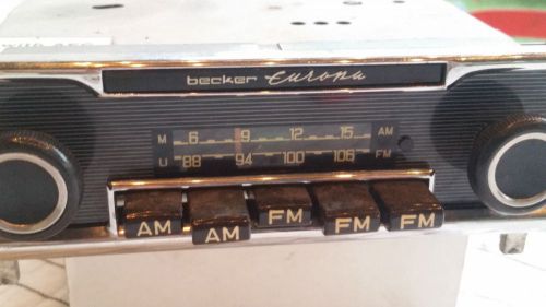 Becker europa vintage am/fm radio for mercedes porsche ferrari #3 - tested ok