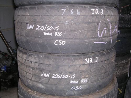 312-2 usdrrt hankook used dot road race tires  205x50-15 c50-flat  rate shipping