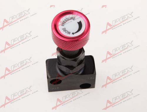 Adjustable knob screw type brake proportioning valve bias valve red/black