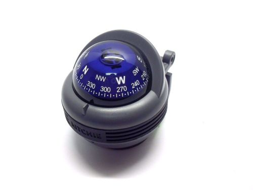 Ritchie navigation tr-31g trek bracket-mount compass, gray with blue dial p32