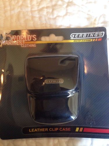 New, never used.  gerbing&#039;s heated clothing black leather clip case.