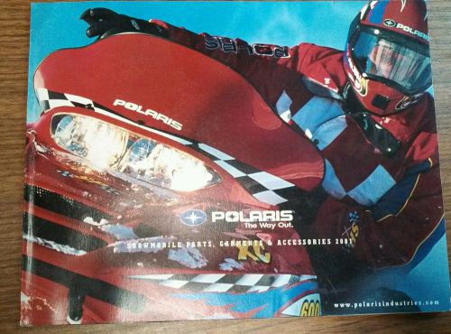 Nos 2001 polaris snowmobiles parts garments accessories catalog brochure edge xc
