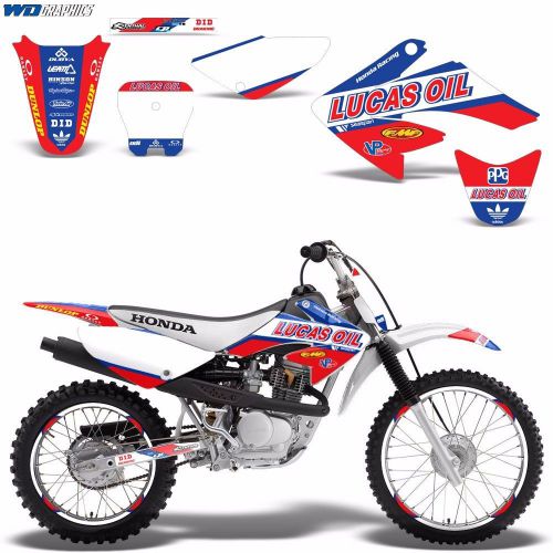Decal graphic kit honda crf 70/80/100 crf80 mx bike wrap w/backgrounds crf70 lo
