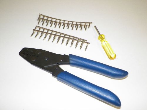 Crimper pic tool + terminal kit for oem mate-n-lock on older harley and others
