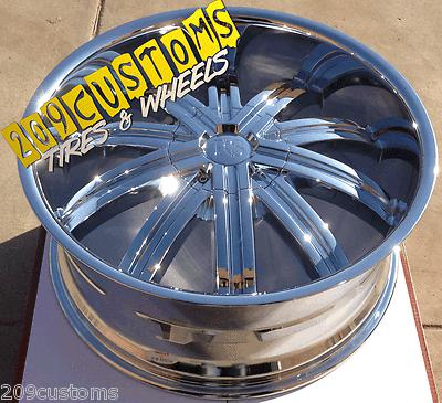 22" inch rims wheels tires chrome rsw11 6x139.7 escalade 2001 2002 2003 2004