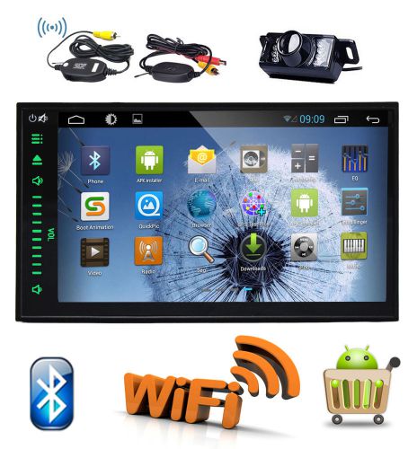 Quad-core android 4.4 kitkat 2din gps car stereo dvd player 3g-wifi+wireless cam