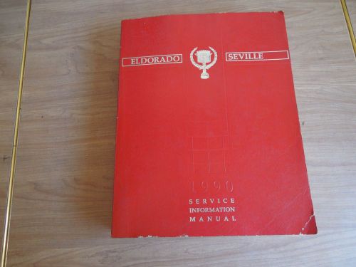 1990 cadillac eldorado &amp; seville factory service shop manual 40688