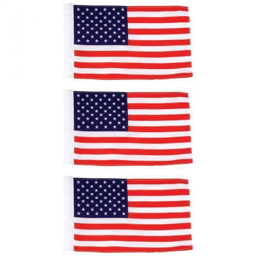3 pc 6&#034;x9&#034; premium quality polyester  motorcycle usa replacement - flag no mount