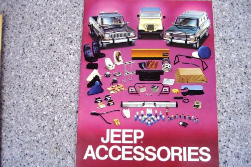 1980 jeep accessories guide 14 page all models c-j  j-10 cherokee wagoneer #53