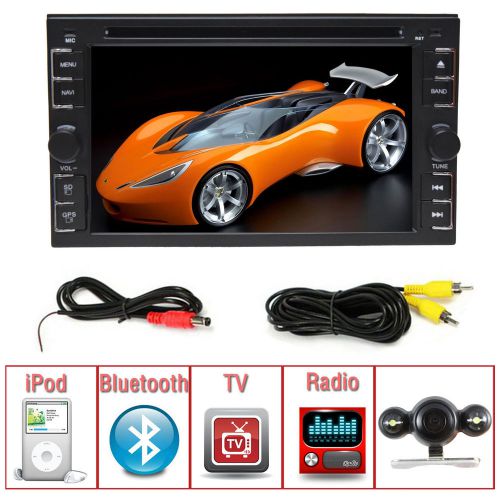 Double 2 din in dash stereo car radio cd dvd mp3 player bluetooth ipod tv fm/am