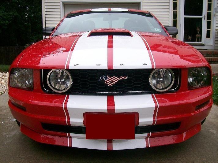 12" dual pro performance racing stripes fits ford mustangs 05-09,color choice