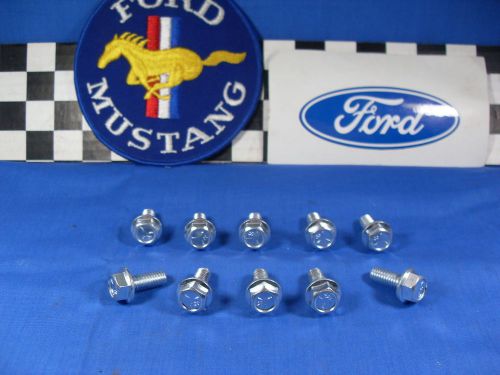 Ford 352, 360, 390, 427, 428, factory steel and  chrome valve cover bolt kit