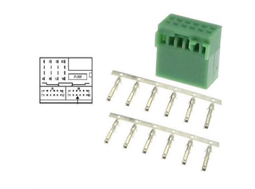 Changer connector set (green) vw (12-pin, quadlock) consisting of connector pins