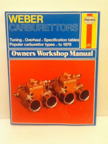 Haynes weber carburettors owners workshop manual