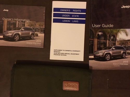 2013 jeep grand cherokee owners manual / users guide