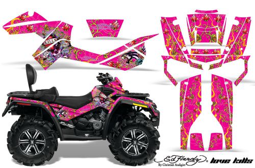 Canam outlander xmr graphic kit 500/800 amr decal atv sticker part ed hardy