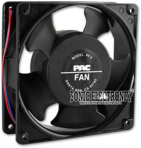 New! pac pf2 4.65&#034; 12v dc car audio amplifier/amp cooling fan (pf2)