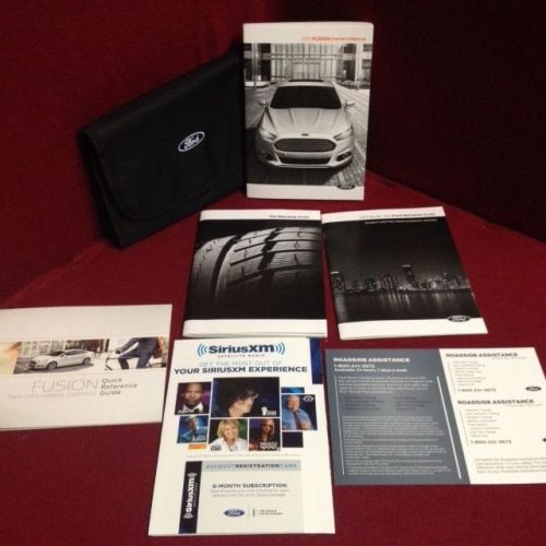 2013 ford fusion owners manual with maintenance and warranty guide and case