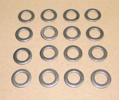Lot of 16 an washers 3/8&#034; - stainless steel - 060 thick for aluminum intakes new
