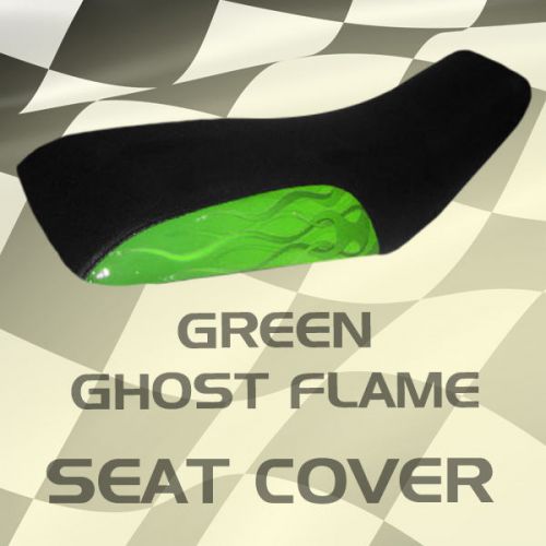 Suzuki lt 160 quadrunner 91-96  green ghost flame seat cover  #kok15480 old7490