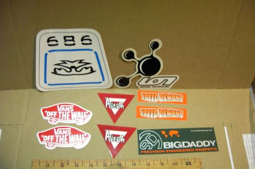 Skate stickers new old stock lot of 8  686 vans speed demons