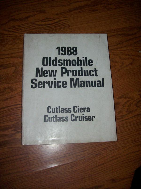 1988 oldsmobile new product service cutlass sierra cruiser  shop manual original