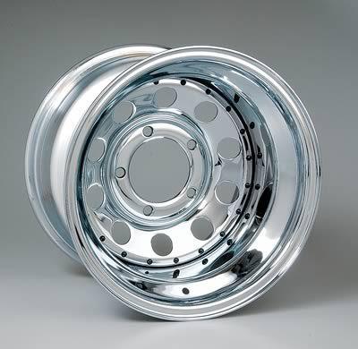 Cragar wheel quick trick i steel chrome 15"x10" 5x5" bc 3.75" backspace ea