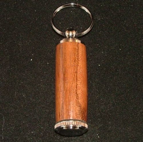Brazilan cherry pill or toothpick keychain in chrome or 10k gold plating
