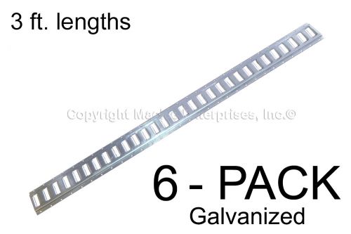 E track - 3 ft. horizontal / trailer tiedown - galvanized 6 pieces