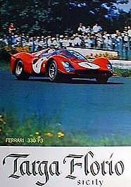 Ferrari 330 p3 targa florio racing poster