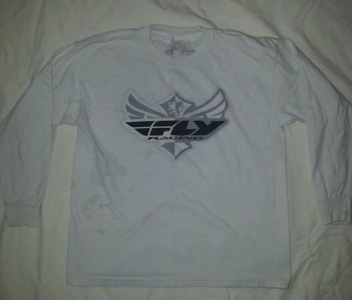 Fly racing youth logo long sleeve t-shirt