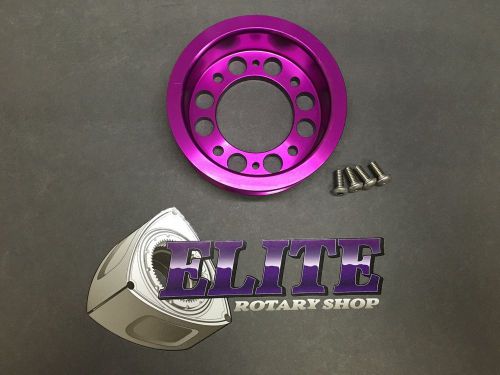 Elite rotary shop single belt main pulley rx-7 fd aluminum under-drive pulley