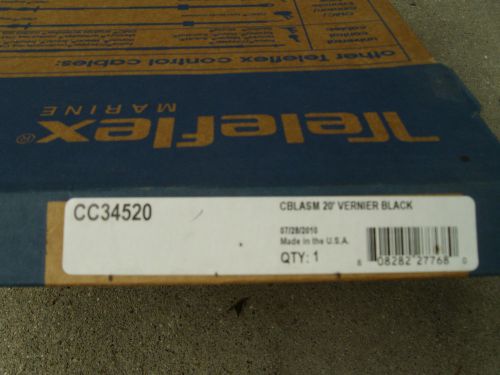 Teleflex control cable cc34520 20&#039; vernier black boat marine