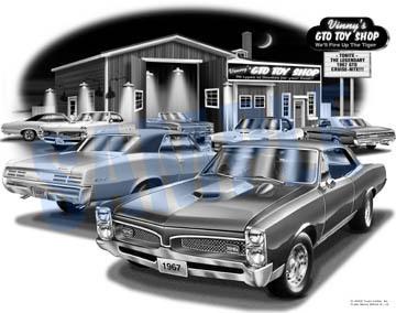 Pontiac gto 1967 muscle car art auto print   ** free usa shipping **
