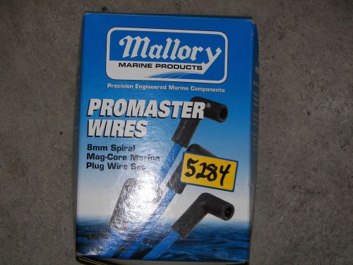 Mallory marine spark plug wire set 8mm blue