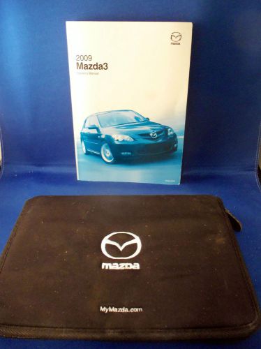 2009 mazda mazda3 oem factory owners manual includes the cover 09