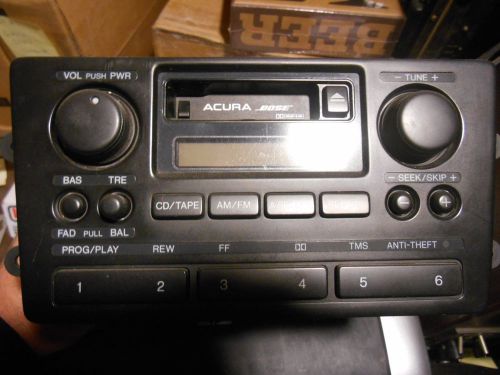 2000-2004 acura rl 3.5l bose cassette radio deck
