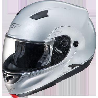 Fulmer modular m2b silver drift motorcycle helmet, dot, size small ece 22-05 euc