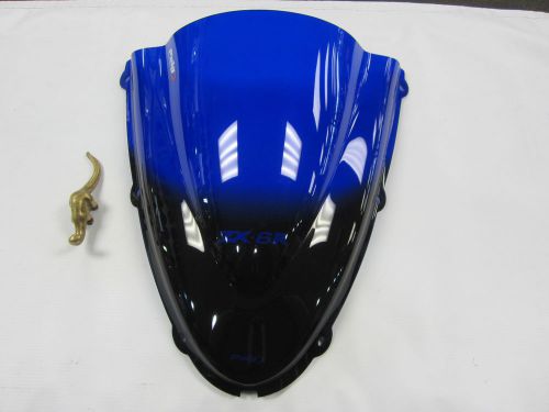 Kawasaki zx6r 05-08 puig windshield windscreen blue black tint new*