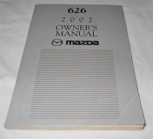 2002 mazda 626 owner&#039;s manual. / very nice condition  / free s/h / oem