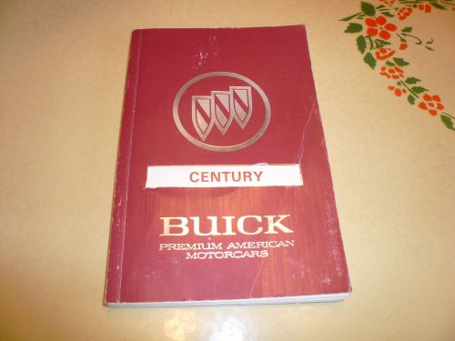 1991 buick century owner&#039;s manual vintage - glove box